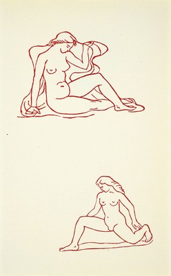 Aristide Maillol, 1861-1944, Konvolut aus 3 Holzschnitten, "Carmina", Veröffentlichung: Odes d´ Orace, Auflage:50, Drucker Verlag: ...