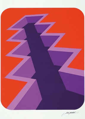 Markus Spalatin, Titel:"Komposition", Farbserigrafie, im druck sign., Drucker/Verlag: Bruckmann, München 1976, PP, Motiv ca. 58x41 cm, ...