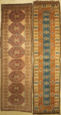 1 paar Kars alt, Türkei, um 1960, Wolle aufWolle, ca. 343 x 85 cm, EHZ: 2