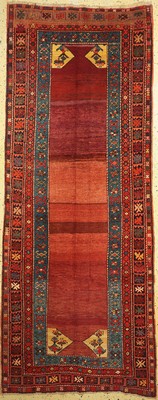 Kazak antik, Kaukasus, um 1900, Wolle auf Wolle, ca. 320 x 127 cm, EHZ: 2, kleine Restaurierung
