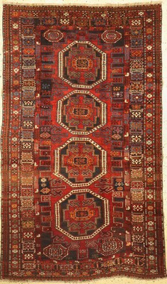 Schirwan antik, Kaukasus, um 1910/1920, Wolle auf Wolle, ca. 255 x 156 cm, EHZ: 2