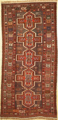 Schirwan alt, Kaukasus, datiert 1943 Wolle auf Wolle, ca. 290 x 145 cm, EHZ: 2