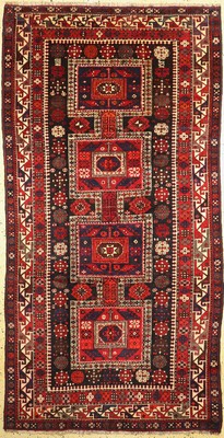 Schirwan antik, Kaukasus, um 1910/1920, Wolle auf Wolle, ca. 300 x 158 cm, EHZ: 2, kleine Restaurierung