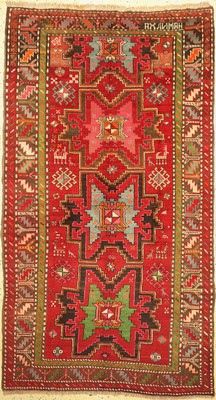 Kazak alt, Kaukasus, um 1940/1950, Wolle auf Wolle, ca. 265 x 150 cm, EHZ: 2