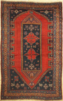 Kazak alt, Kaukasus, um 1920/1930, Wolle auf Wolle, ca. 252 x 165 cm, EHZ: 2, kleiner Fleck & Restaurierung