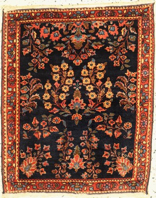Sarogh Mohajeran antik, Persien, um 1910/1920, Korkwolle auf Baumwolle, ca. 78 x 62 cm, EHZ: 2