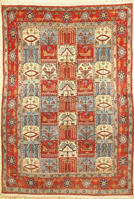 Ghom alt, Persien, um 1950, Wolle auf Baumwolle, ca. 202 x 143 cm, EHZ: 2