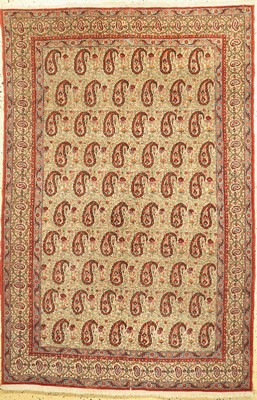 Ghom Kork alt, Persien, um 1950, Korkwolle auf Baumwolle, ca. 212 x 140 cm, EHZ: 2