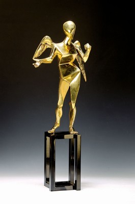 Salvador Dali, 1904-1989, Kubistischer Engel, sign., num. 764/990, mit Zertifikat, H. ca. 57 cm