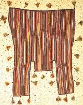 Ghaschgai Pferdedecke, Persien, um 1950, Wolle auf Wolle, ca. 150 x 120 cm, EHZ: 1-2