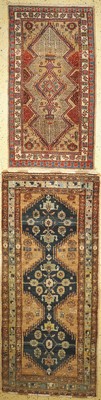 2 Meschgin alt, Persien, um 1940, Wolle aufBaumwolle, ca. 220 x 97 cm, EHZ: 2