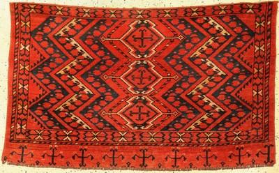 Ersari Tschowal antik, Turkmenistan, 19.Jhd, Wolle auf Wolle, ca. 150 x 90 cm, EHZ:2