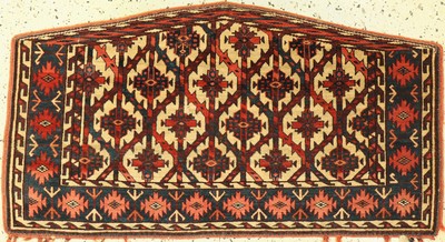 Yomud Asmalyk antik, Turkmenistan, 19.Jhd, Wolle auf Wolle, ca. 122 x 68 cm, EHZ: 2(restauriert)