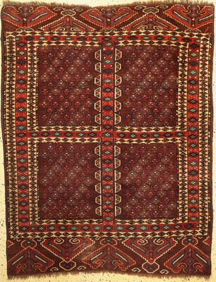 Yomud Engsi antik, Turkmenistan, 19.Jhd, Wolle auf Wolle, ca. 170 x 133 cm, EHZ: 3