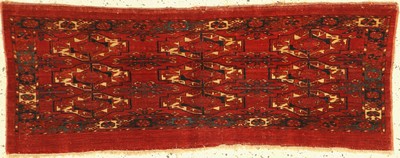 Tekke Torba fein antik, Turkmenistan, 19.Jhd, Wolle auf Wolle, ca. 118 x 46 cm, EHZ:3