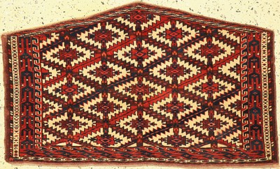 Yomud Asmalyk antik, Turkmenistan, um 1900,Wolle auf Wolle, ca. 111 x 68 cm, EHZ: 2