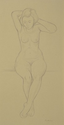 Max Eichin, 1903 Lörrach-1990 Ettlingen, Studium an der Gewerbeschule Basel und an der Landeskunstschule Karlsruhe, zwei Bleistiftzeichnungen, ...