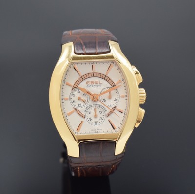 EBEL Ebellissimo große, 170g schwere Herrenarmbanduhr mit Chronograph in RoseG 750/000 Chronometer Referenz 5137G41, Schweiz um 2008, Automatik, ...