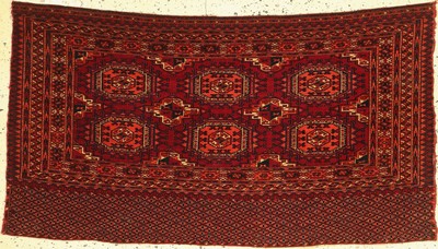 Tekke Tschowal antik, Turkmenistan, um 1900, Wolle auf Wolle, ca. 135 x 77 cm, EHZ: 2