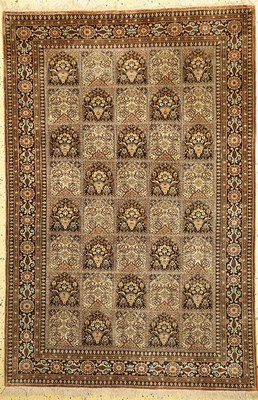 Ghom Seide alt, Persien, um 1960, reine Naturseide, ca. 210 x 140 cm, EHZ: 1