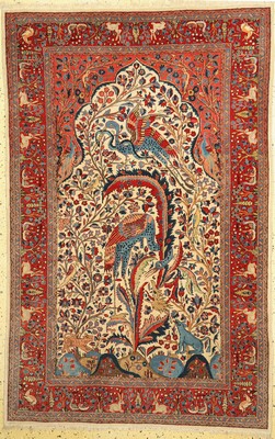 Sarogh fein, Persien, um 1960, Korkwolle auf Baumwolle, ca. 206 x 133 cm, EHZ: 1-2