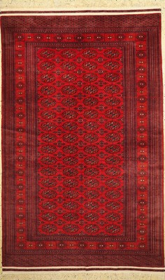 Buchara fein, Pakistan, ca. 40 Jahre, Wolleauf Baumwolle, ca. 255 x 160 cm, EHZ: 1-2