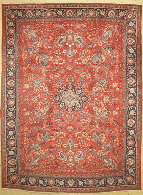 Yazd alt, Persien, ca. 50 Jahre, Wolle auf Baumwolle, ca. 330 x 240 cm, EHZ: 2