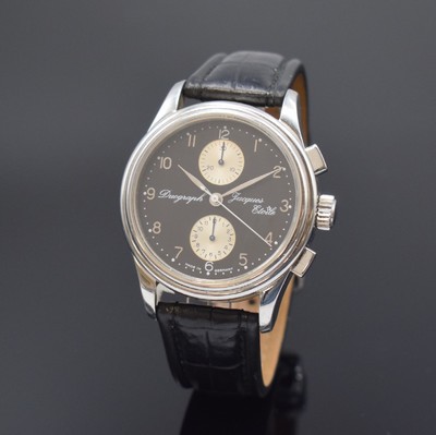 JACQUES ETOILE Monaco Duograph Herrenarmbanduhr in Stahl, Deutschland verk. lt. beil. Garantie 12/2000, Automatik, beids. vergl. Geh., Boden 6-fach ...