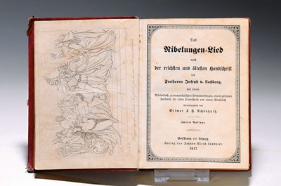 Ottmar Schönhuth (Hrsg.): Das Nibelungen-Lied nach der reichen und ältesten Handschrift des Freiherrn Joseph von Lassberg, Heilbronn/ Leipzig, J.U. ...