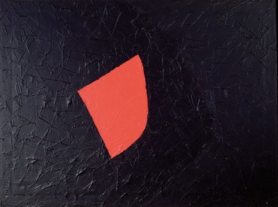 Franco Ferrari, 1929 - 2000, "Icaro" so verso bez., 1988, Öl/Lwd, verso signiert und datiert, schmaler Holzrahmen, 64x83 cm