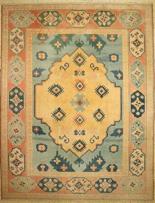 Konya alt, Türkei, ca. 40 Jahre, Wolle auf Wolle, ca. 333 x 261 cm, EHZ: 2, Shirazi 10 cmbeschädigt