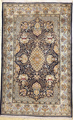 Ghom Seide alt, Persien, um 1960, reine Naturseide, ca. 210 x 135 cm, EHZ: 2