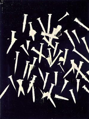 Günther Uecker, geb. 1930, Holzschnitt, auf feinem Japanbütten, handsign., num. 9/50, mit Trockenstempel der Erker Galerie St.Gallen, Blattgr. ...