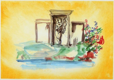 Markus Lüpertz, geb. 1940, Farblithografie auf dickem Arches France Büttenpapier (mit Wasserzeichen), monogrammiert und nummeriert Ed. HC 3/5, ...
