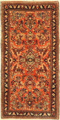 Sarogh fein alt, Persien, um 1930/1940, Korkwolle auf Baumwolle, ca. 125 x 65 cm, gereinigt, EHZ: 1-2