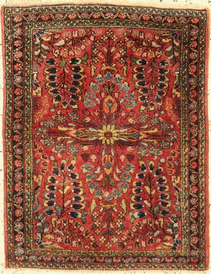 Us Re-Import Sarogh, Persien, um 1920, Wolle auf Baumwolle, ca. 76 x 59 cm, EHZ: 2