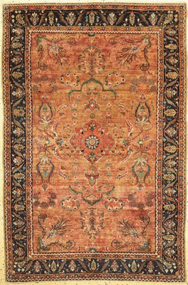 Sarogh Kork alt, Persien, um 1930, Korkwolle auf Baumwolle, ca. 194 x 130 cm, gereinigt, EHZ: 2