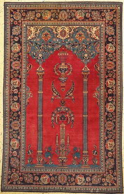 Keschan Kork alt, Persien, um 1940, Korkwolle auf Baumwolle, ca. 206 x 132 cm, ohne Fransen, EHZ: 3