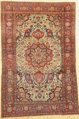 Esfahan antik, Persien, um 1900, Wolle auf Baumwolle, ca. 210 x 140 cm, EHZ: 2-3