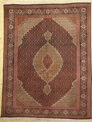 Täbriz fein(50 Raj), Persien, ca. 50 Jahre,Korkwolle mit Seide, ca. 197 x 156 cm, EHZ: 2