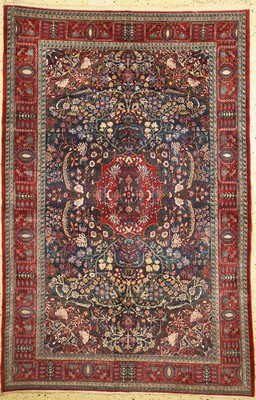 Djoscheghan Kork fein, Persien, um 1950, Korkwolle mit Seide, ca. 245 x 163 cm, EHZ: 2