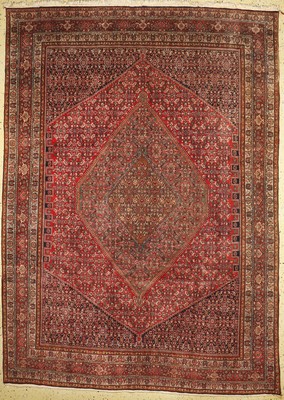 Bidjar fein alt, Persien, um 1940, Korkwolle auf Baumwolle, ca. 346 x 253 cm, gereinigt, EHZ: 1-2