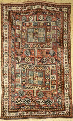 Khorasan Kordi antik, Persien, um 1900, Wolle auf Wolle, ca. 280 x 170 cm, Trittfalte,EHZ: 2(kleine Restaurierung).