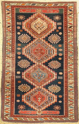 Schirwan antik, Kaukasus, 19.Jhd, Wolle aufWolle, ca. 190 x 122 cm, EHZ: 3-4