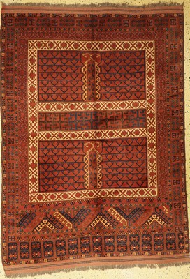 Ersari Engsi, Afghanistan, um 1960, Wolle auf Wolle, ca. 220 x 155 cm, gereinigt, EHZ: 1-2