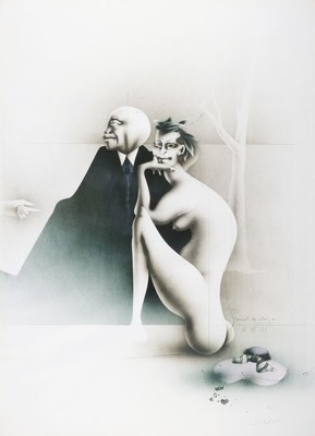 Paul Wunderlich, 1927-2010, Farblithographie von 1976, sign., num. 57/100, ca. 94x67cm