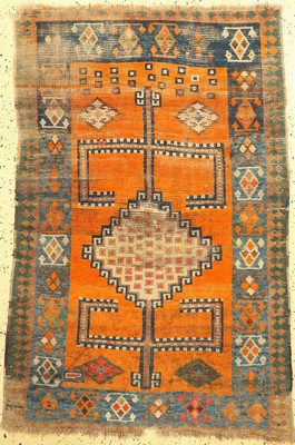 Luri Gabbeh antik, Persien, 19.Jhd, Wolle auf Wolle, ca. 170 x 120 cm, EHZ: 4