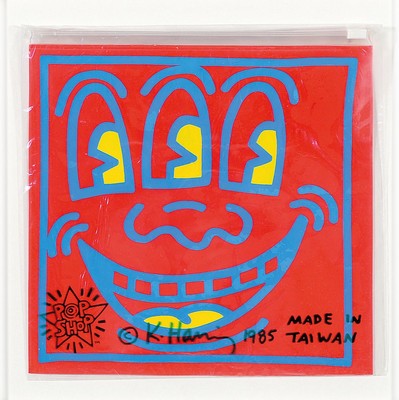Keith Haring, 1958-1990, "Toiletry Bag", entstanden und erworben zur Eröffnung des Pop Shop Tokyo 1987, Multiple, drucksigniert und ...