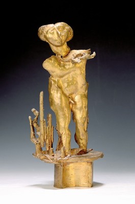 Frantisek Storek, 1933 - 2000, Bronzeskulptur, Männerakt, H. ca. 33 cm