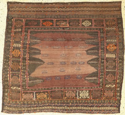 Belutsch Sofreh, Persien, um 1900, Wolle auf Wolle, ca. 130 x 135 cm, EHZ: 2